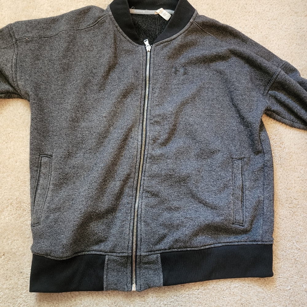 Under Armour Black and Gray zippered Jacket